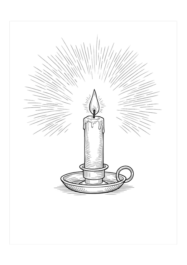Candle illustration
